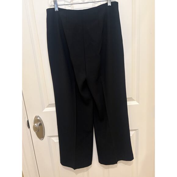 Express Cropped Wide Leg~ High Rise~ Chinos~ Trouser~ Black Size 6 Long - Picture 5 of 5